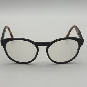 Prada VPR 16T Mens Round Eyeglasses Black Havana Tortoise 52-18-140